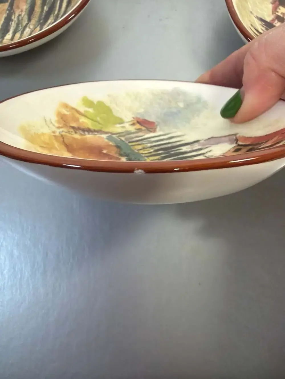 Williams-Sonoma Tuscan Landscape Dipping Bowls, Set‎ of 3, 4.5